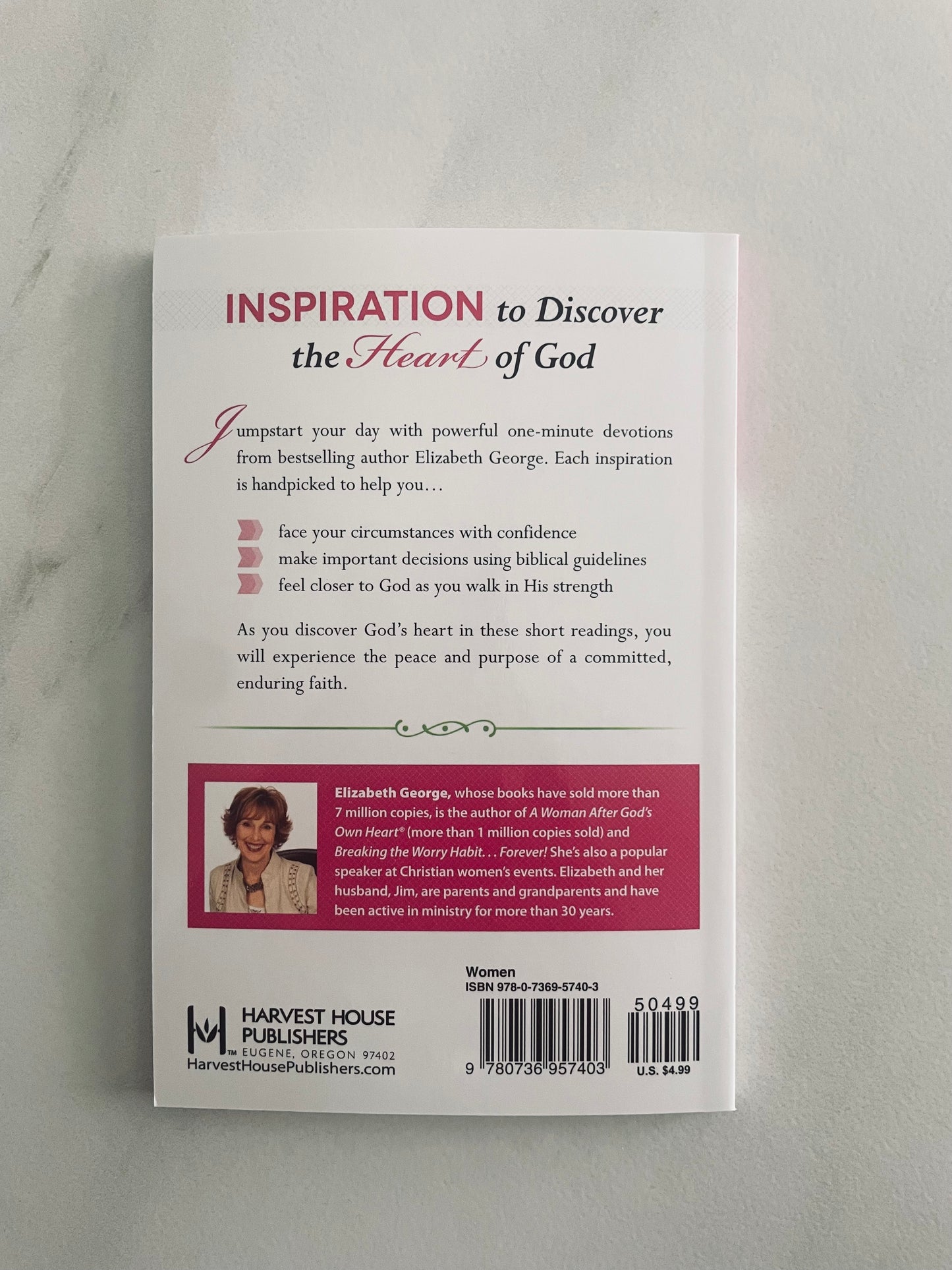 One-Minute Inspirations For Women By Elizabeth George