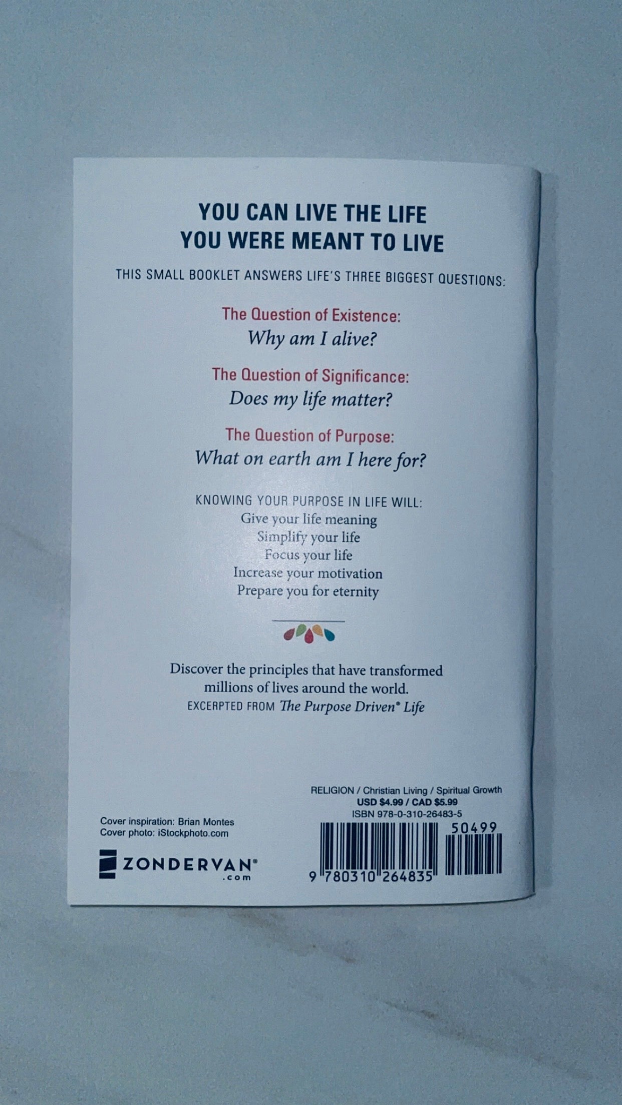 The Purpose Driven Life: What on Earth Am I Here For?